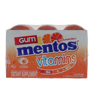 Mentos Gum Big Bottle Vitamin Citrus 6 Count - 3.53 oz image 0