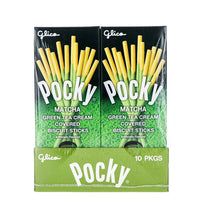 Glico Pocky Matcha Green Tea Cream Covered Biscuit Sticks 10 Count - 1.4 oz image 0