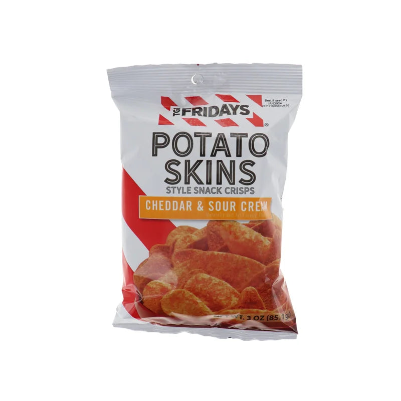 TGI Friday Potato Skins Cheddar & Sour Cream 6 Count - 3 oz image 0