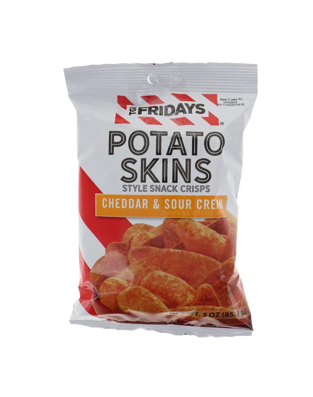 TGI Friday Potato Skins Cheddar & Sour Cream 6 Count - 3 oz image 0