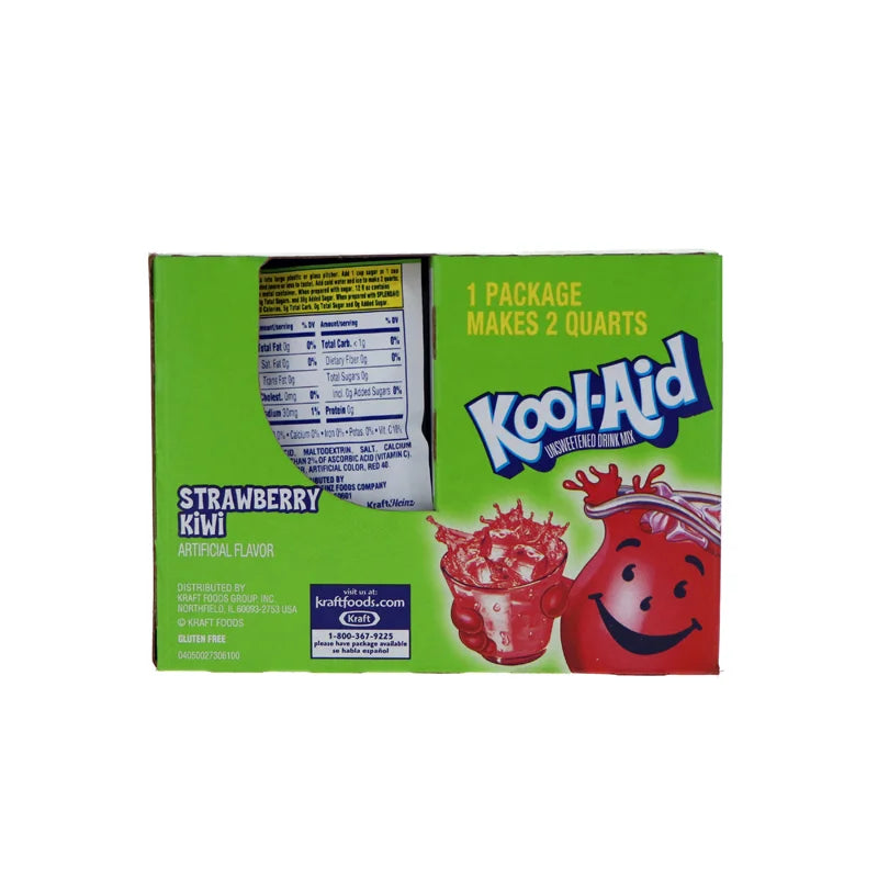 Kool-Aid Strawberry Kiwi Unsweetened Soft Drink Mix 48 Count - 0.17 oz image 2