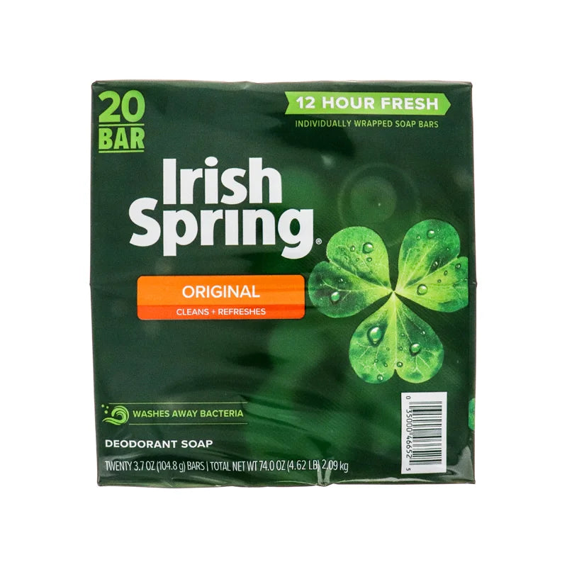 Irish Spring Deodorant Soap Original 20 Count - 3.7oz image 0