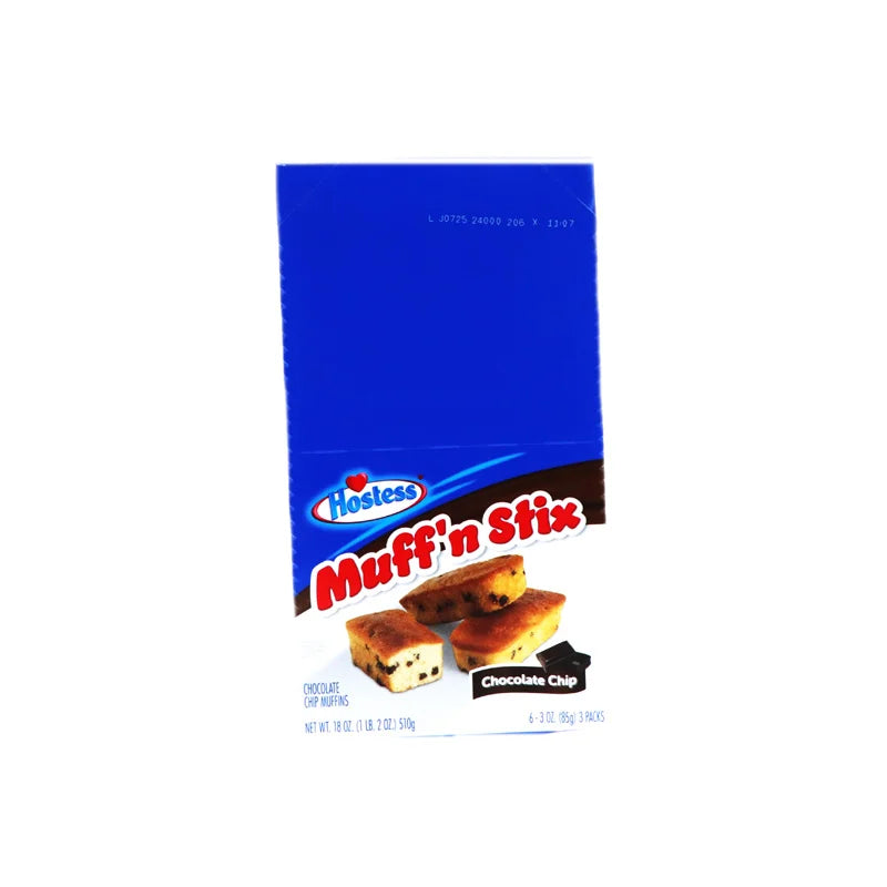 Hostess Chocolate Chip Muff'n Stix 6 Count - 3 oz image 0