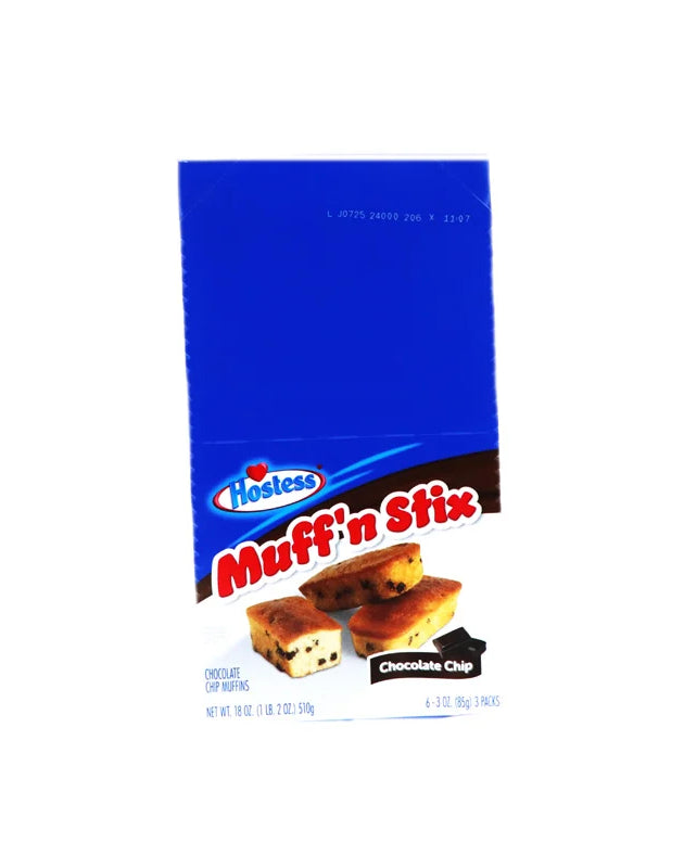 Hostess Chocolate Chip Muff'n Stix 6 Count - 3 oz image 0