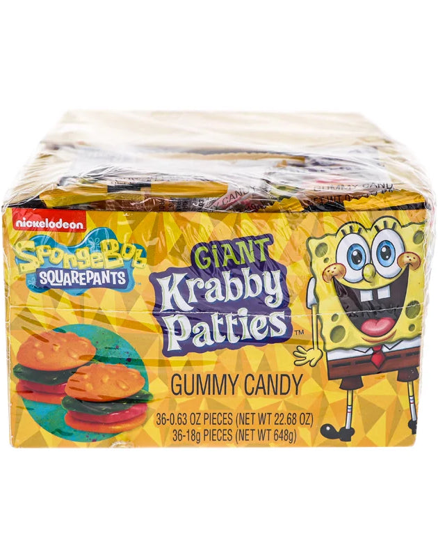 Spongebob Squarepants Giant Gummy Krabby Patties 36 Count image 0
