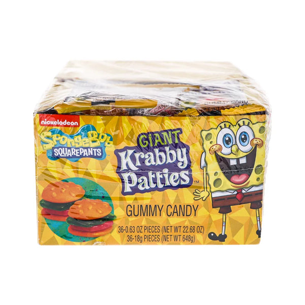 Spongebob Squarepants Giant Gummy Krabby Patties 36 Count