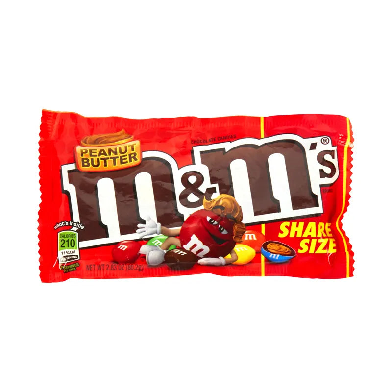 M&M's King-Size Peanut Butter Chocolate Candy 24 Count - 2.83 oz image 1