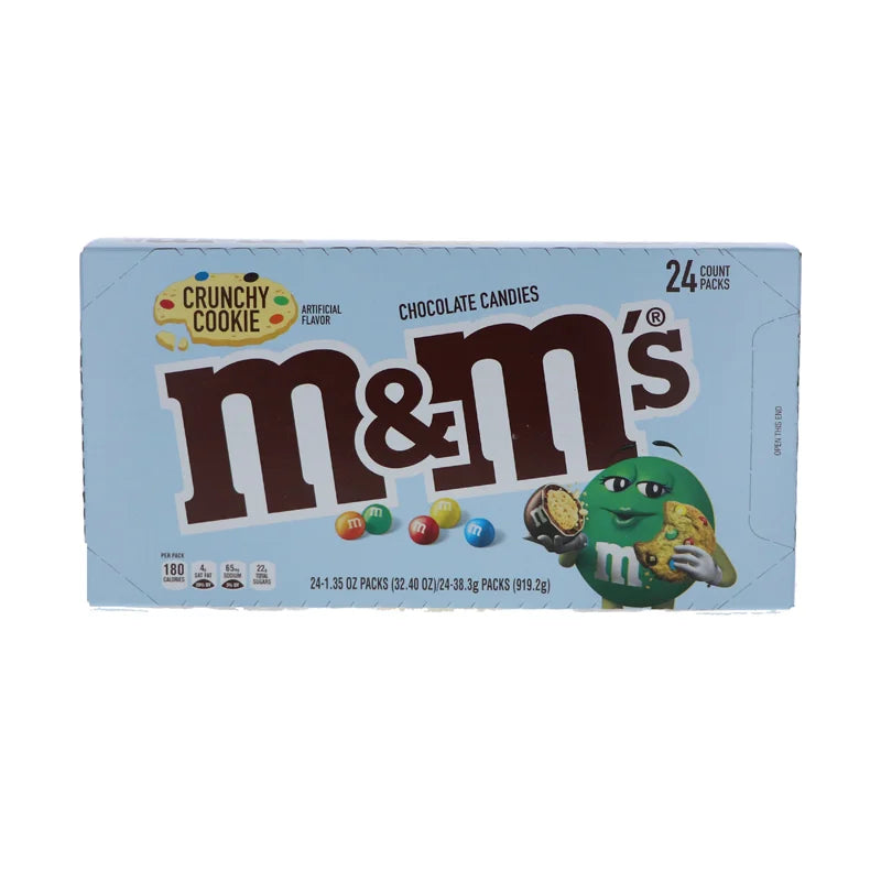 M & M's Crunchy Cookie Milk Chocolate Candy Standard Size 24 Count - 1.35 oz image 1