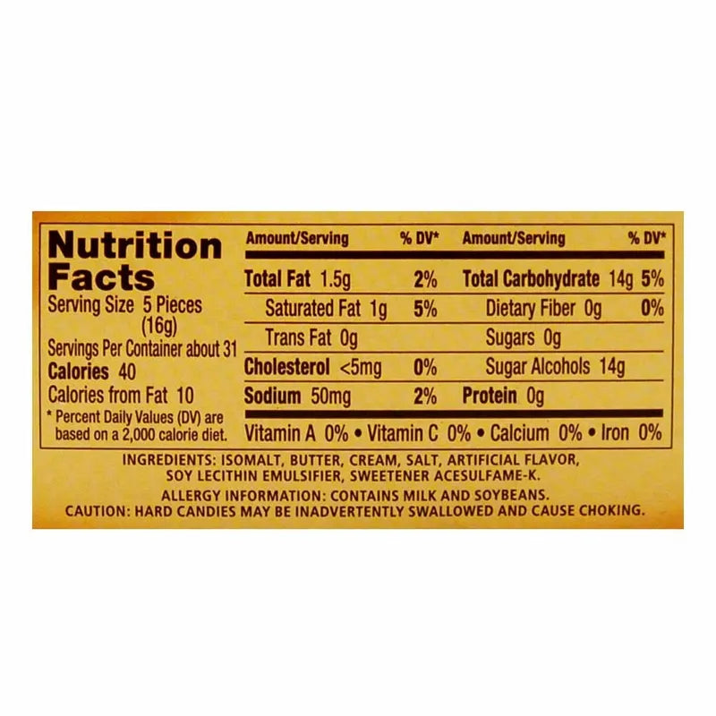 Werthers Original Sugar-Free Minis Caramel Hard Candy 12 Count - 1.48 oz image 2