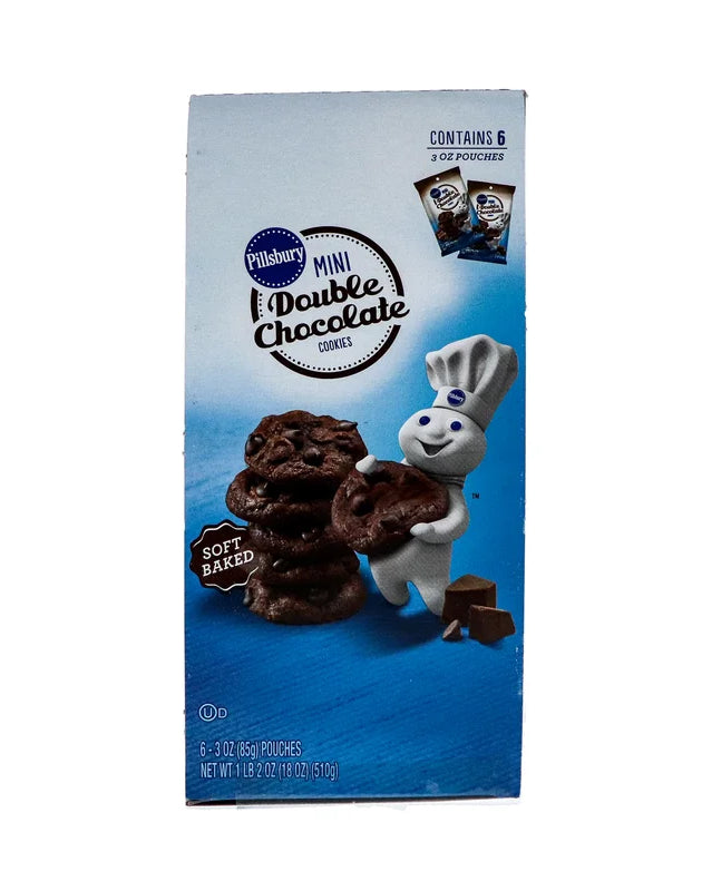 Pillsbury Mini Double Chocolate Chip Cookies 6 Count - 3 oz image 0