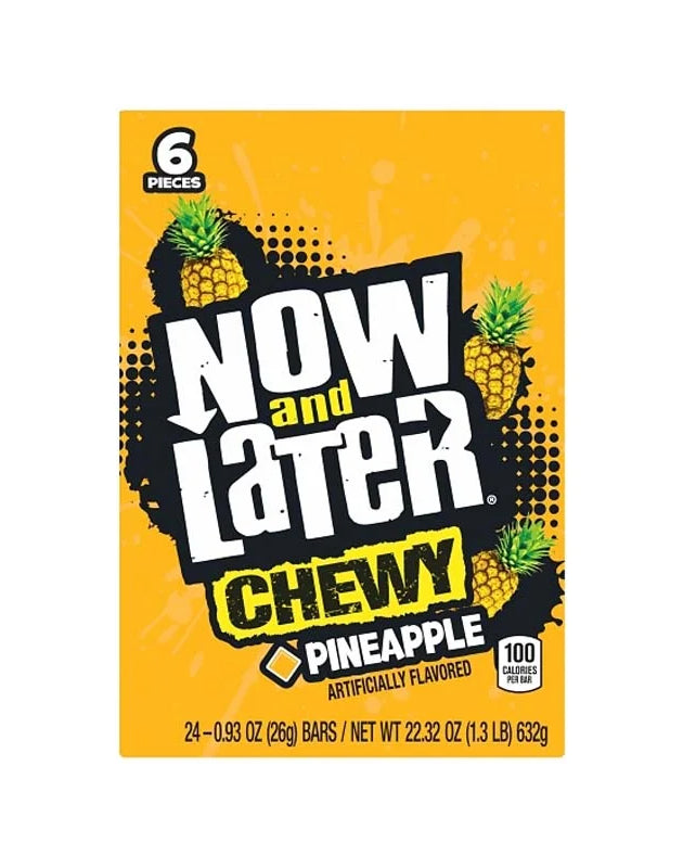 Now & Later Changemakers Chewy Pineapple 24 Count - 6 Pieces image 0