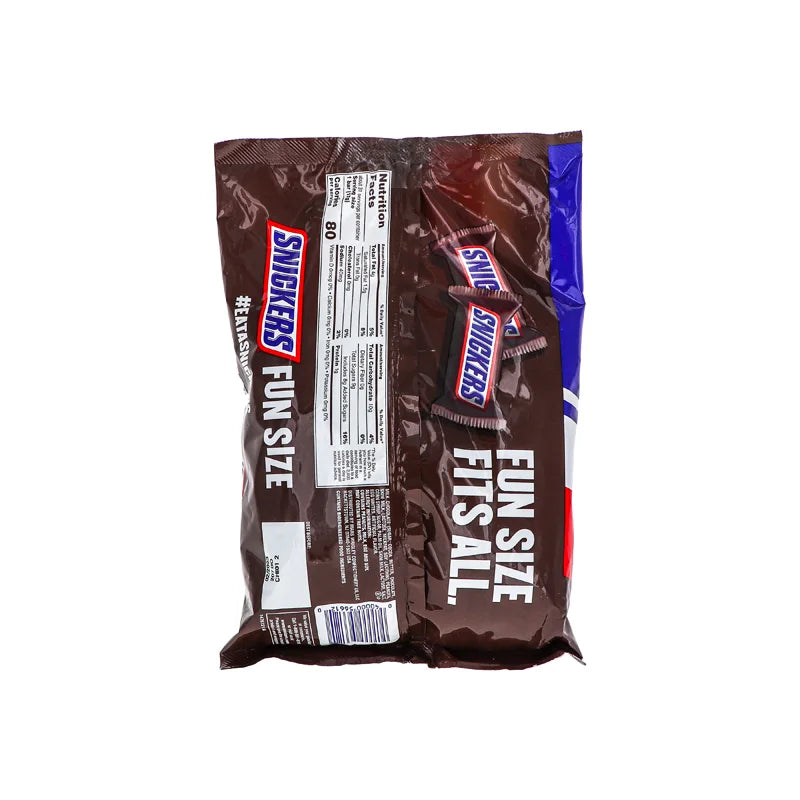 Snickers Fun Size Chocolate Candy Bars Big Bag 30 Count - 18.71 oz image 1
