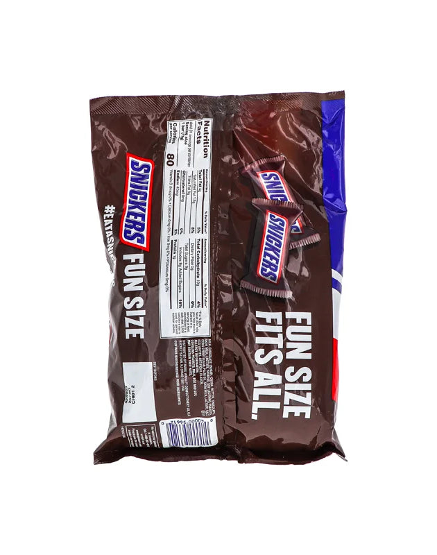 Snickers Fun Size Chocolate Candy Bars Big Bag 30 Count - 18.71 oz image 0