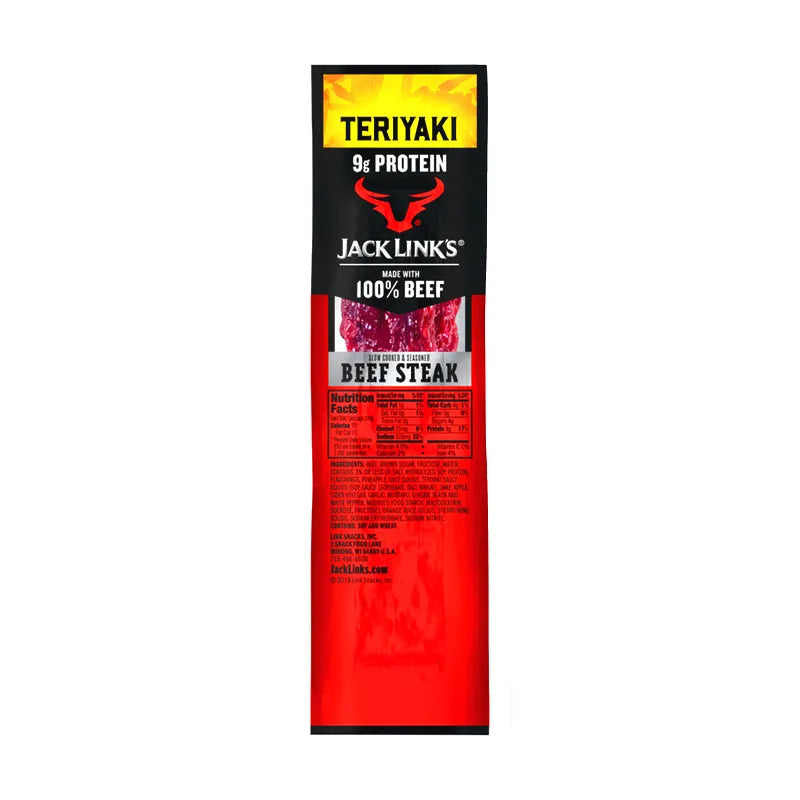 Jack Link's Beef Steak Bites, Teriyaki - Tube 8 Count - 1.5 oz image 2