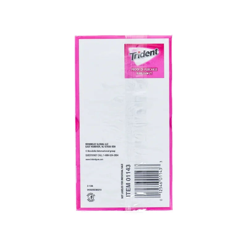 Trident Value Pack Bubble Gum 12 Count - 14 Pieces image 2