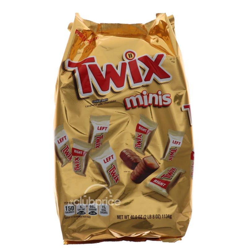 Twix Caramel Mini Chocolate Cookie Candy Bars 97 Count - 40 oz image 0