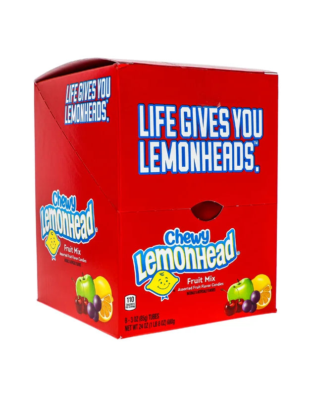 Lemonhead Fruit Mix Chewy Candy 8 Count - 3 oz image 0