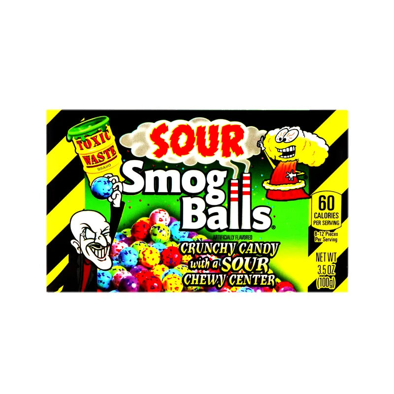 Toxic Waste Sour Smog Balls Candy - 3.5 oz image 0