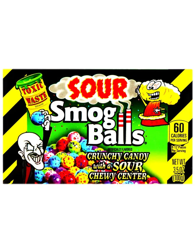 Toxic Waste Sour Smog Balls Candy - 3.5 oz image 0