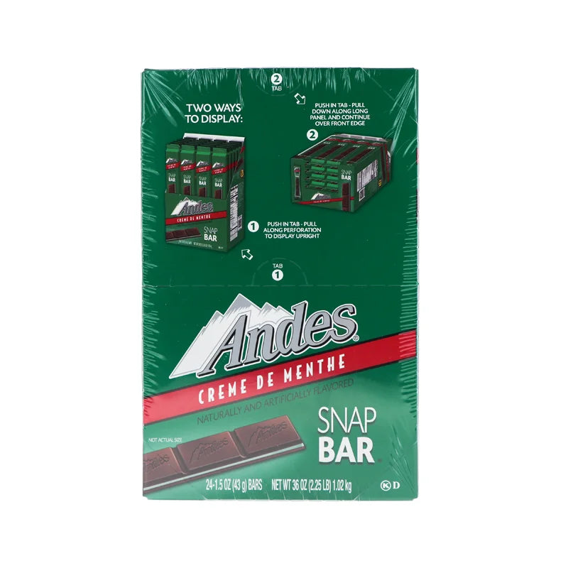 Andes Creme De Menthe Snap Bar 24 Count - 1.5 oz image 0
