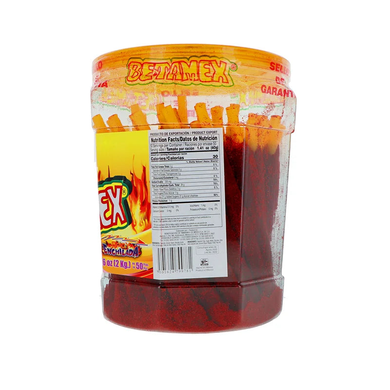 Betamax Banderilla Candy Tamarind and Chili Flavor Jar 50 Count - 2 Kg image 1