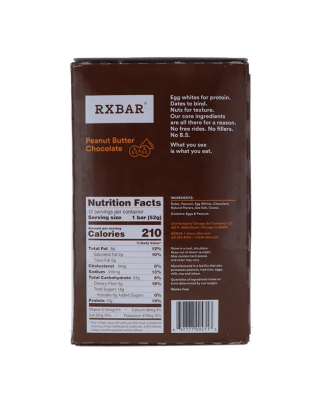 RxBAR Chocolate Chip, Protein Bar 12 Count - 1.83 oz image 0