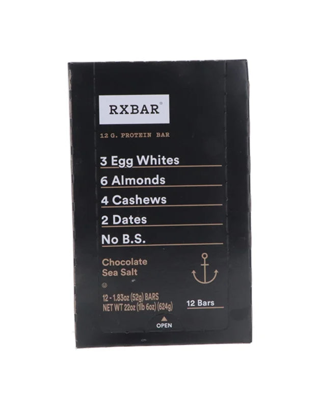 RxBAR Chocolate Sea Salt, Protein Bar 12 Count - 1.83 oz image 0