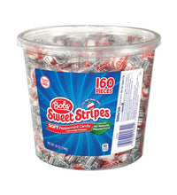 Bobs Sweet Stripes Soft Mint Candy - Jar 160 Count - 1.12 lb image 0