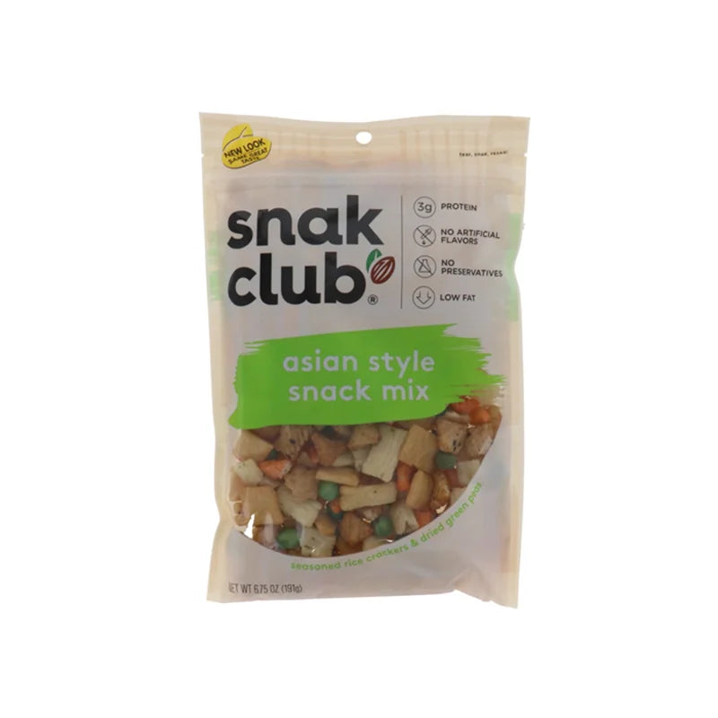 Snak Club Asian Style Snack Mix - Peg 6 Count - 6.75 oz image 0