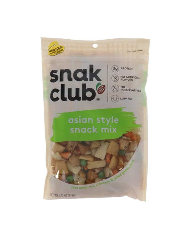 Snak Club Asian Style Snack Mix - Peg 6 Count - 6.75 oz image 0