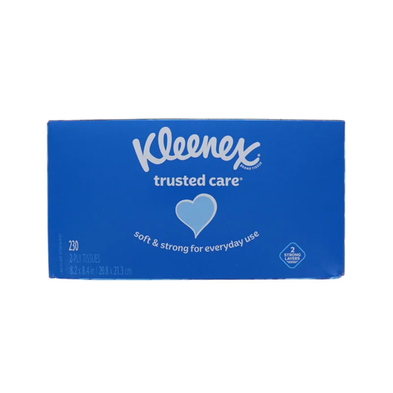 Kleenex Trusted Care Facial Tissue Box 2 Ply 1 Count - 230 Sheets image 0
