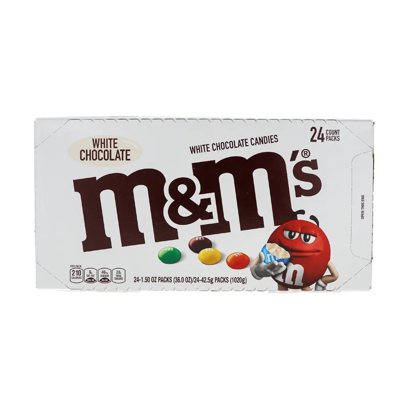 M&M's White Chocolate Candies 24 Count - 1.5 oz image 0