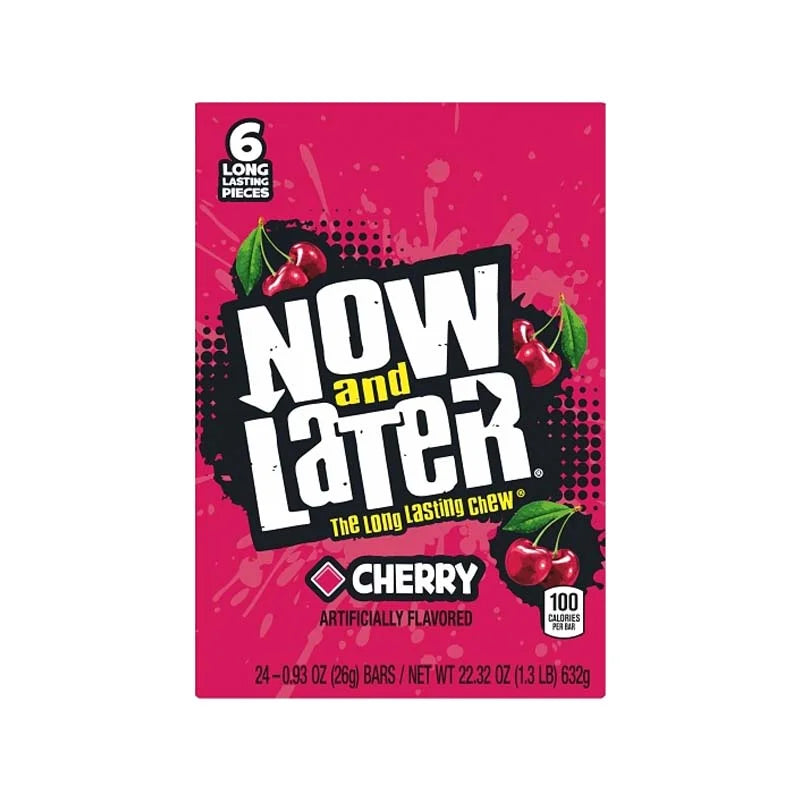 Now & Later Changemakers Cherry Candy 24 Count - 6 Pieces image 0
