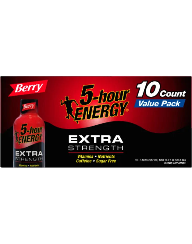 5-hour ENERGY Shot, Extra Strength Berry 12 Count - 1.93 oz image 0