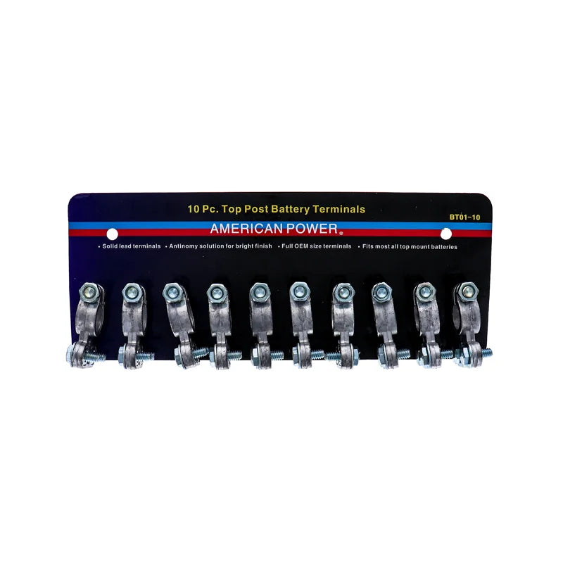 Battery Terminal Set Top Side - Carded 10 Count image 0