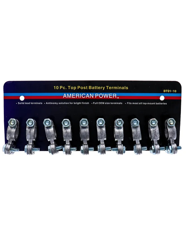 Battery Terminal Set Top Side - Carded 10 Count image 0