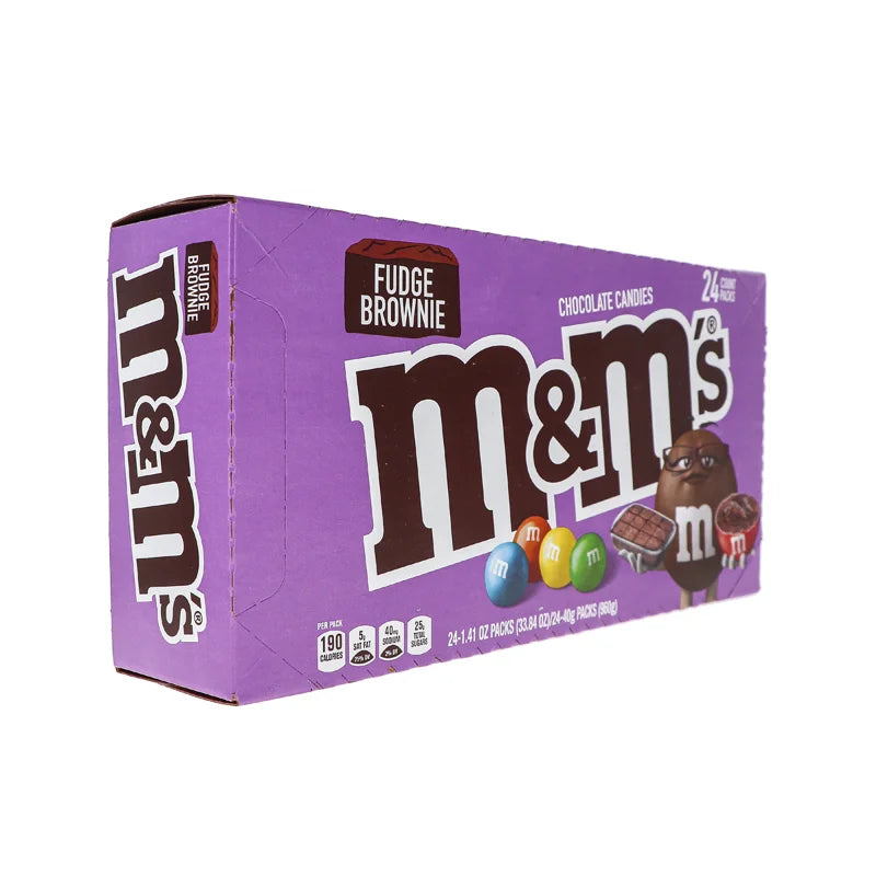 M&M's Fudge Brownie Chocolate Candies 24 Count - 1.41 Oz image 1