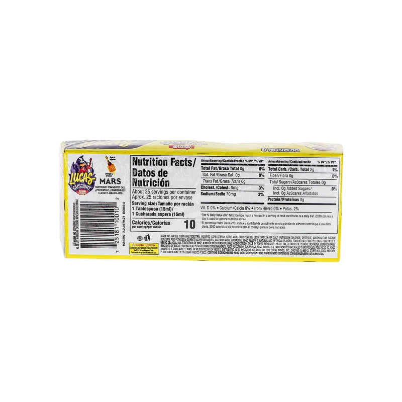 Lucas Gusano Tamarind Liquid Candy Mexican Candy 10 Count - 1.27 oz image 2