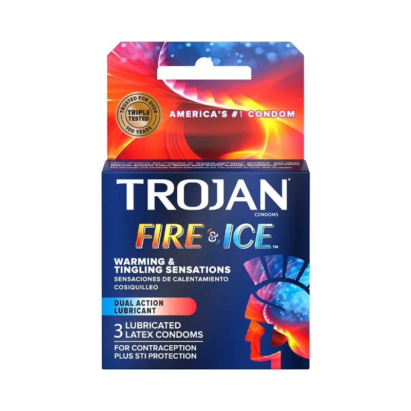 Trojan Fire & Ice  LUBRICANT 6 Count -  Pack of 3 image 0