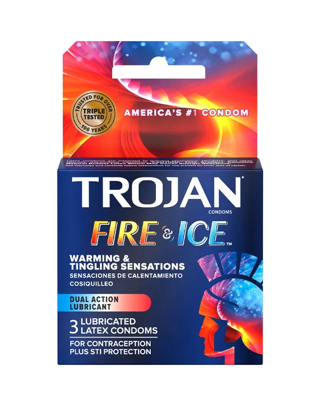 Trojan Fire & Ice  LUBRICANT 6 Count -  Pack of 3 image 0