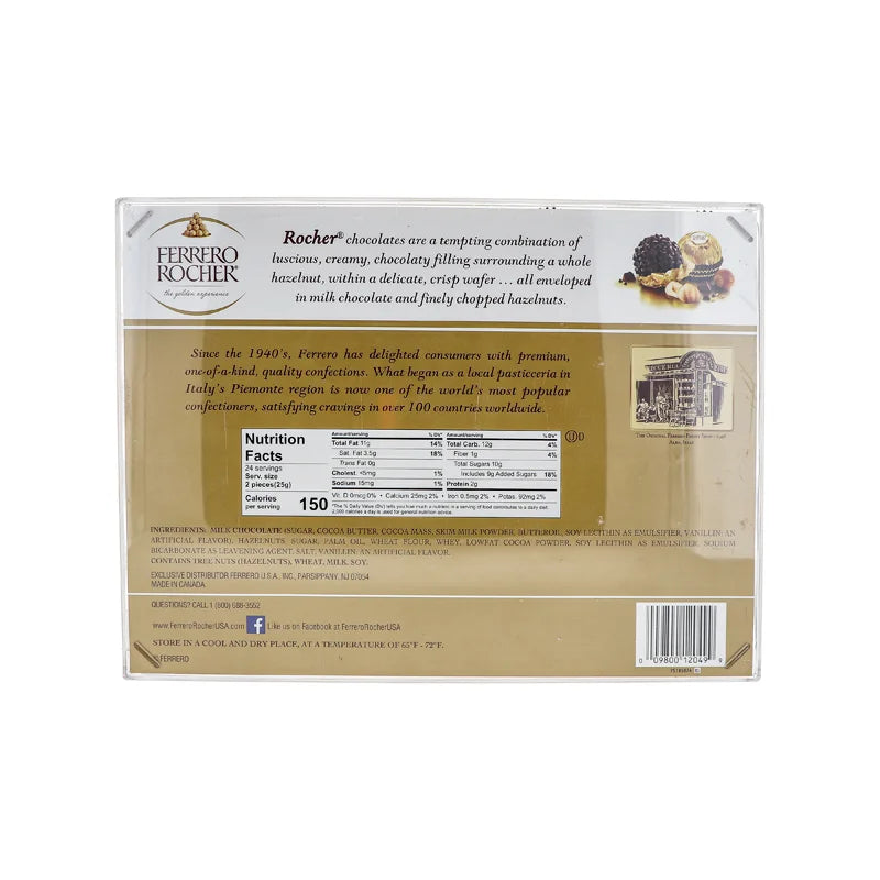 Ferrero Rocher Hazelnut Chocolates - 48 Count image 2