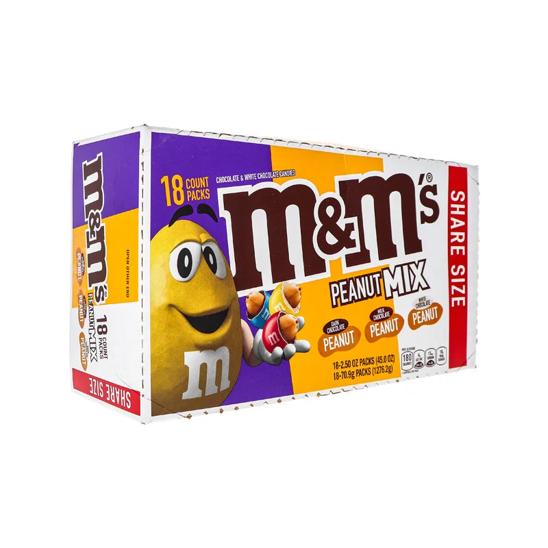M&m's King-Size Peanut Mix Chocolate Candy 18 Count - 2.5 oz image 1