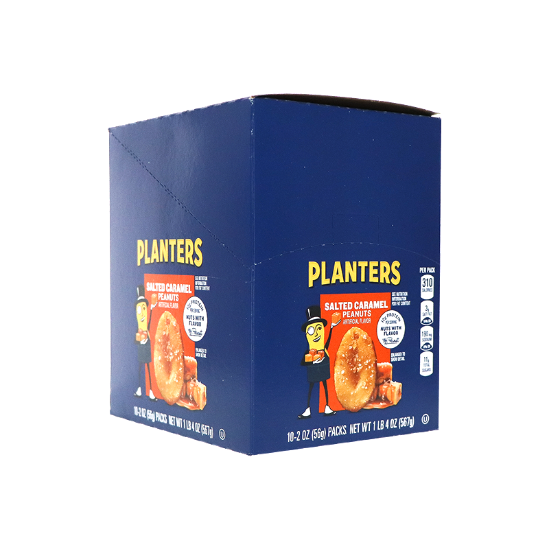 Planters Salted Caramel Peanuts 10 Count - 2 oz image 1