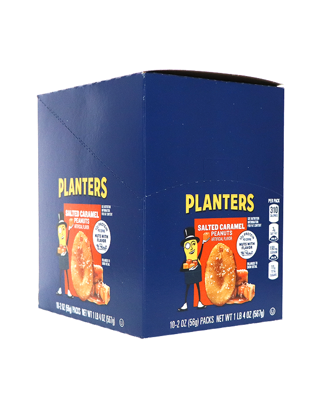 Planters Salted Caramel Peanuts 10 Count - 2 oz image 0
