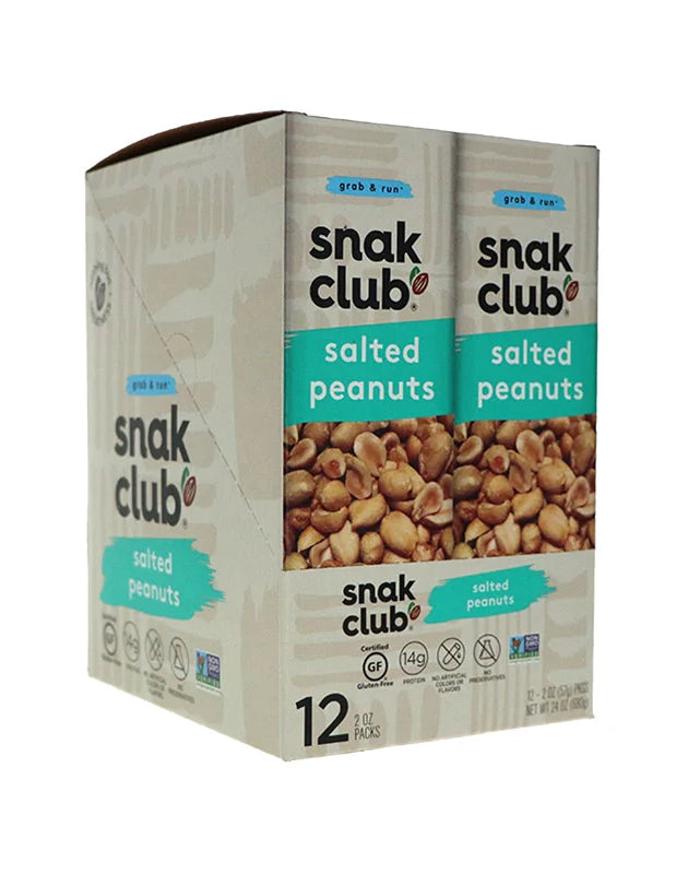 Snak Club Salted Peanuts - Tube 12 Count image 0