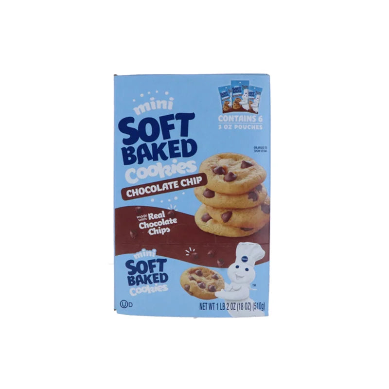 Pillsbury Mini Chocolate Chip Cookies 6 Count - 3 oz image 0