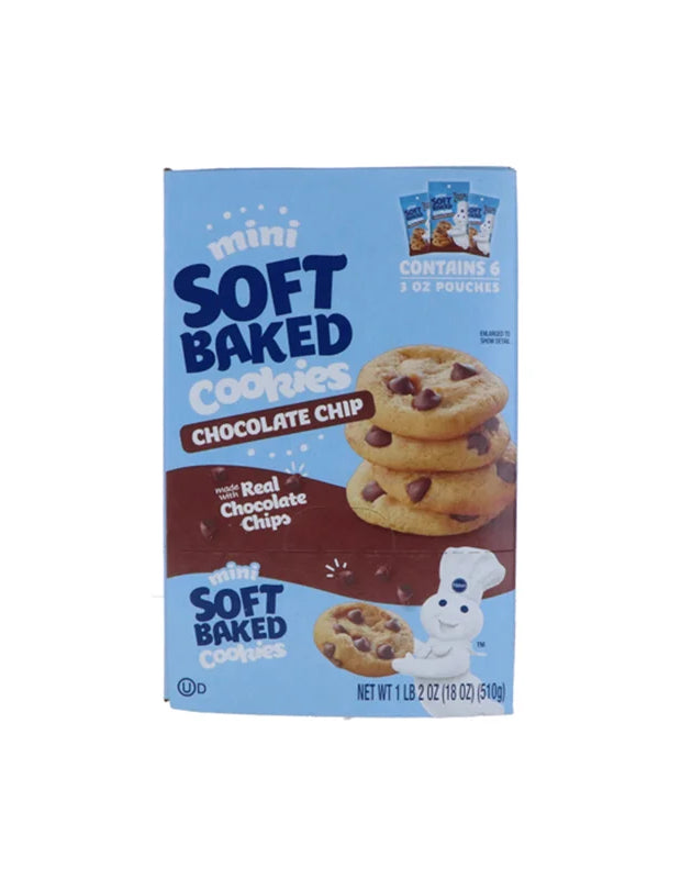 Pillsbury Mini Chocolate Chip Cookies 6 Count - 3 oz image 0