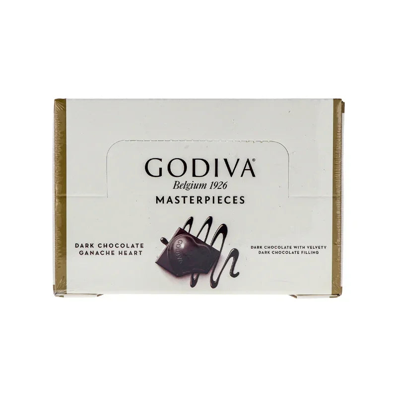 Godiva Masterpieces Belgium Dark Chocolate Ganache Heart (Count 12) - 1 oz image 0