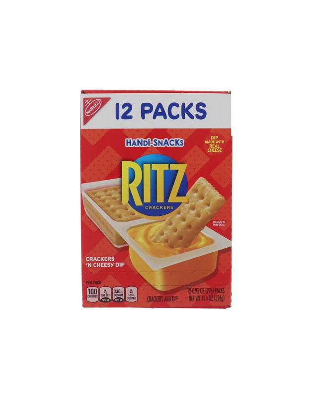 Handi-Snacks Ritz Crackers and Cheese 12 Count - 0.95 oz image 0