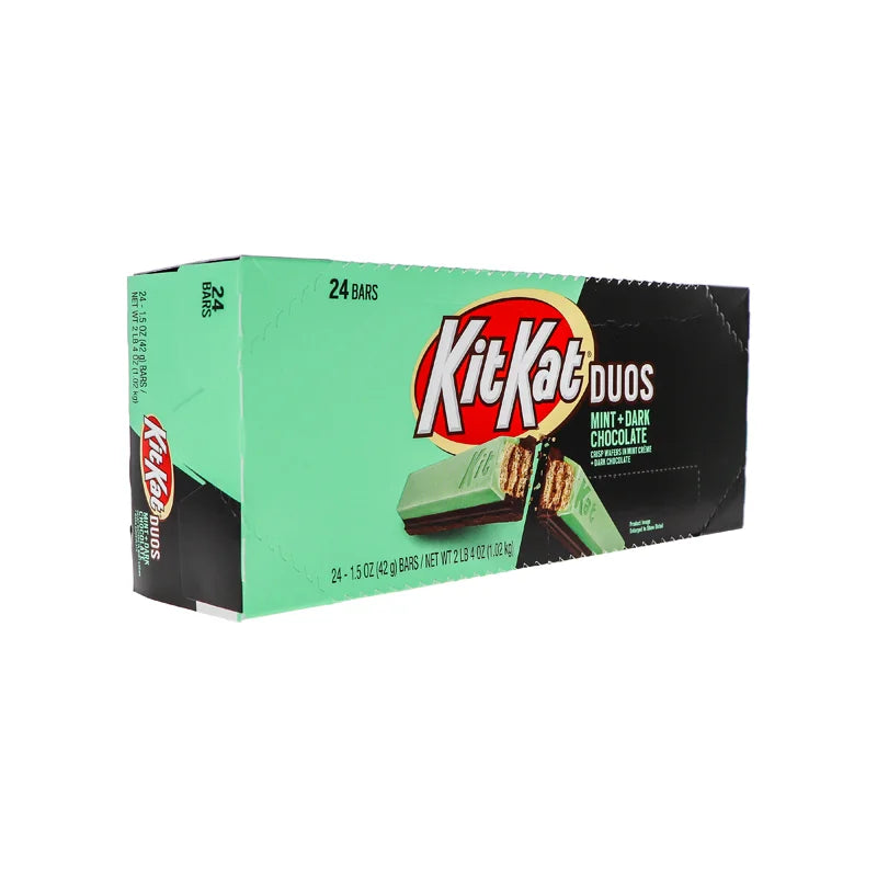 Kit Kat Duos Mint & Dark Chocolate Wafers 24 Count - 1.5 oz image 1